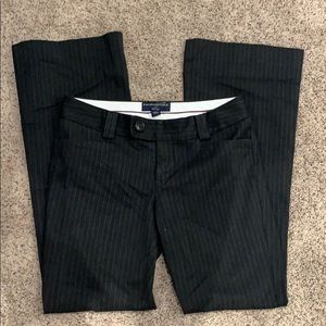 Banana Republic Black Pinstripe Slacks Pants 2P